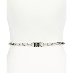 Empire Logo Silver-Tone Chain-Link Belt Large/Extra Large L/XL
